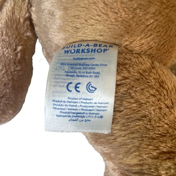 Build A Bear Workshop 14” Plush Brown Pawlette Easter Bunny Rabbit Stuffed Toy - Picture 5 of 6